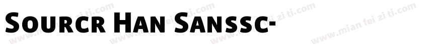 Sourcr Han Sanssc字体转换